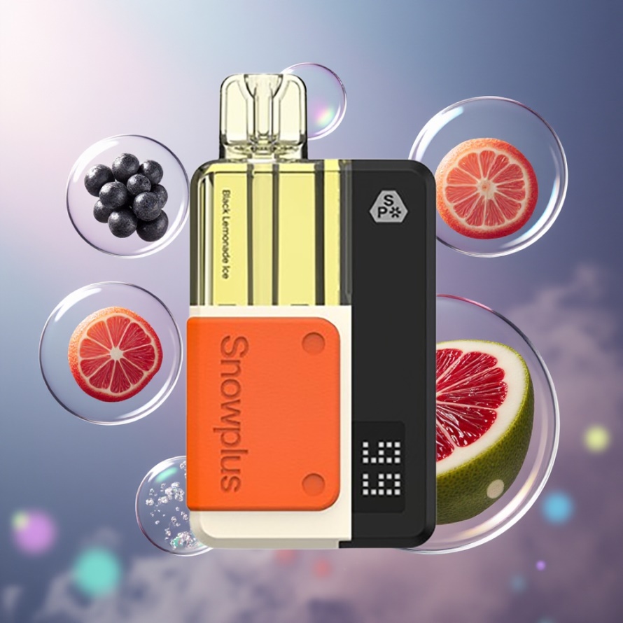Snowplus Swift 5000 Puffs Förfylld Pod Kit Svart Citron Is Dual Mesh 1000 mAh Svensk Grossist