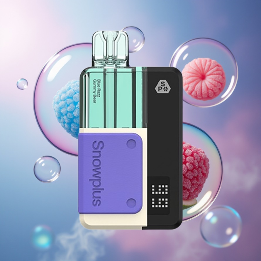 Snowplus Swift 5000 Puffs Prefilled Pod Kit Blå Hallon Gummy Bear 1000 mAh svensk grossist