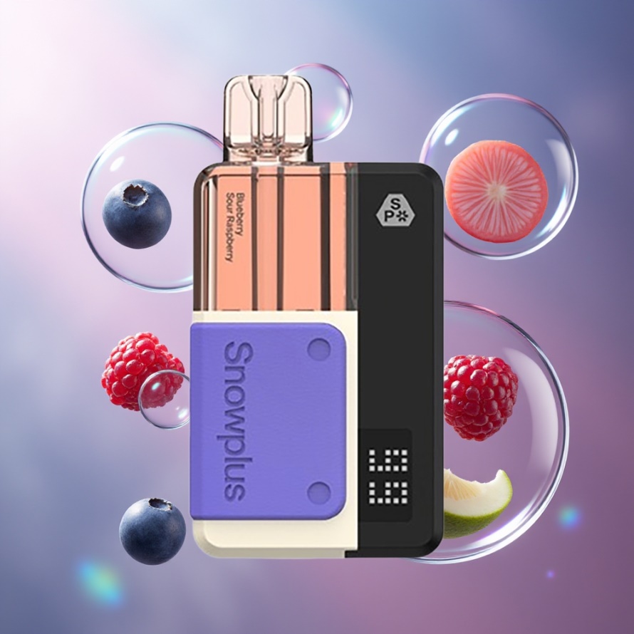 Snowplus Swift 5000 Puffs Prefilled Pod Kit Blåbär Sur Hallon 1000 mAh Dual Mesh svensk grossist