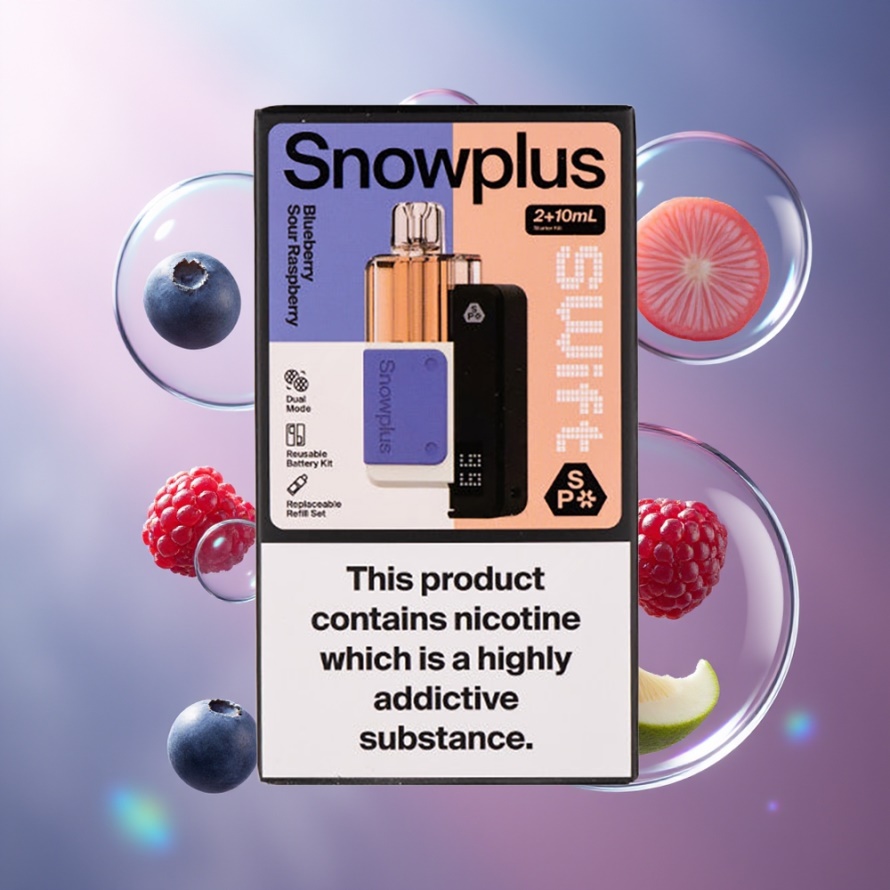 Snowplus Swift 5000 Puffs Prefilled Pod Kit Blåbär Sur Hallon 1000 mAh Dual Mesh svensk grossist