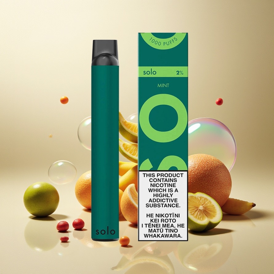Solo 1000 Puffs Engångs Vape Mynta – Mesh Coil 3.5ml 550mAh svensk grossist