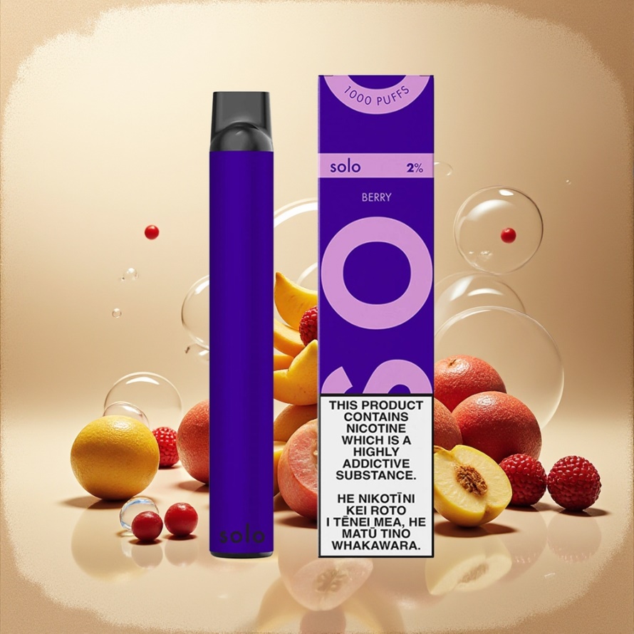 Solo 1000 Puffs Engångsvape Bär svensk grossist Mesh Coil 3.5ml 550mAh