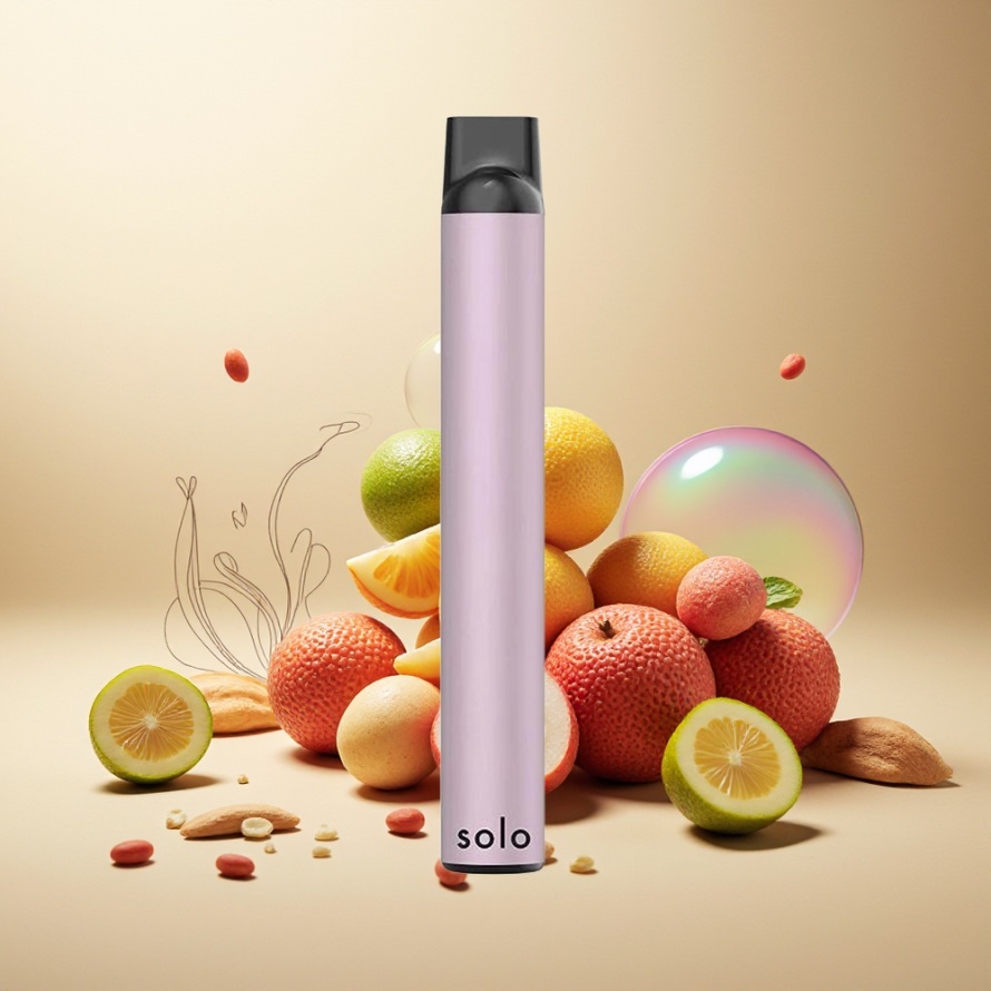 Solo 1000 Puffs Engångsvape Litchimynta 3.5ml Mesh Coil 550mAh svensk grossist