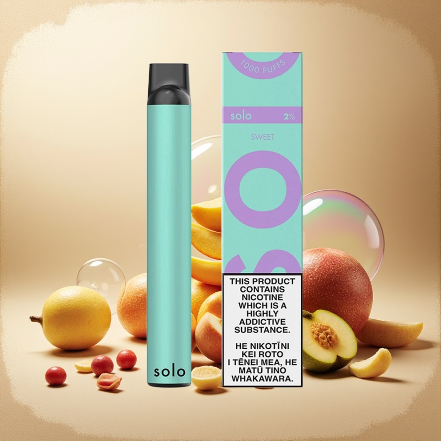 Solo 1000 Puffs Svensk Grossist Engångs Vape Söt Mesh 3.5ml 550mAh 116.4x16mm