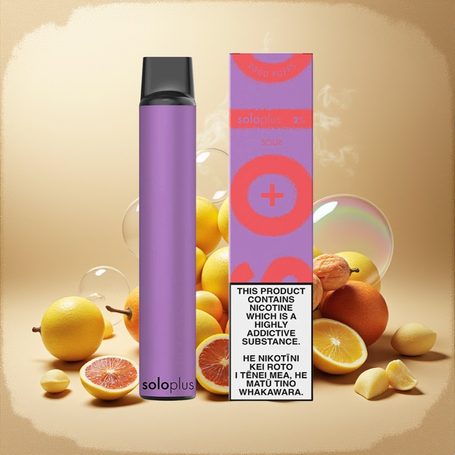Solo Plus 2800 Puffs Engångs Vape Sur (Mesh Coil, 6.5ml, 950mAh) svensk grossist