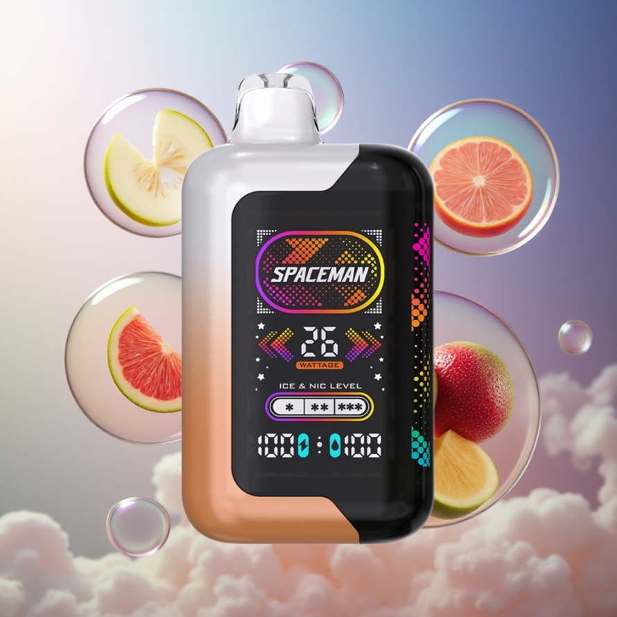 SPACEMAN SP40000 Engångs Vape Sur Mango Honungsmelon 20ml 50mg/ml svensk grossist