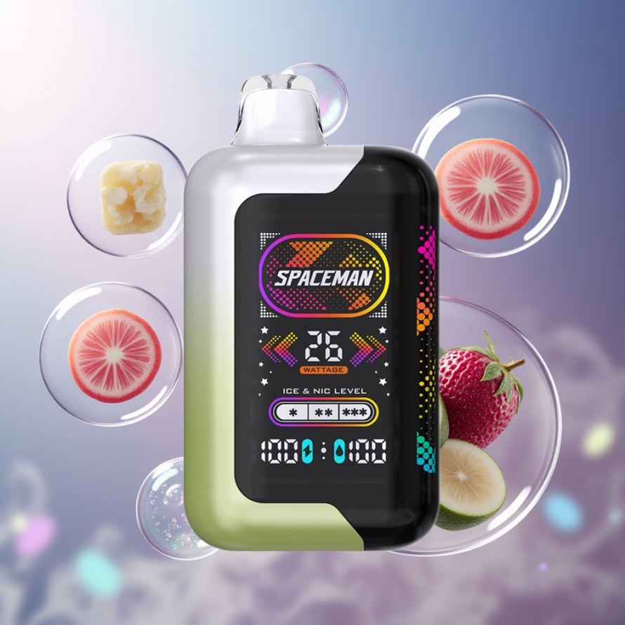 SPACEMAN SP40000 Engångs Vape Vit Druva Is 20ml 1000mAh svensk grossist