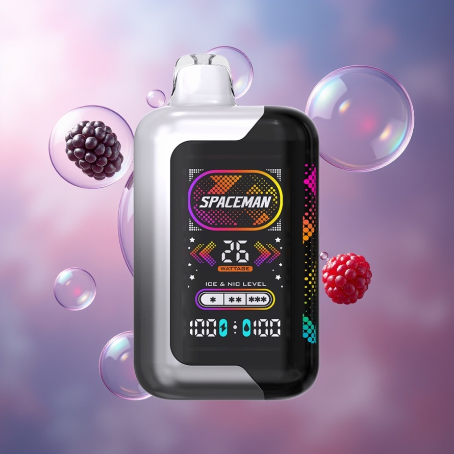 SPACEMAN SP40000 Engångsvape Hallon & Råbär 1000mAh 20ml svensk grossist