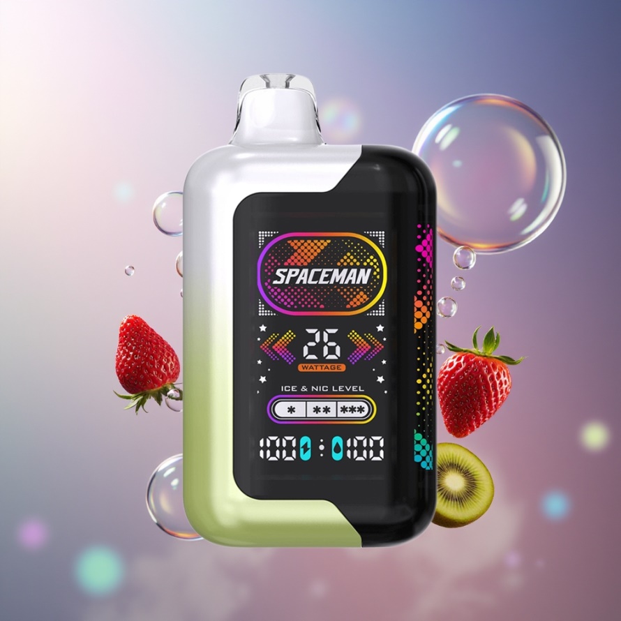 SPACEMAN SP40000 Engångsvape Jordgubb Kiwi 1000mAh 20ml svensk grossist