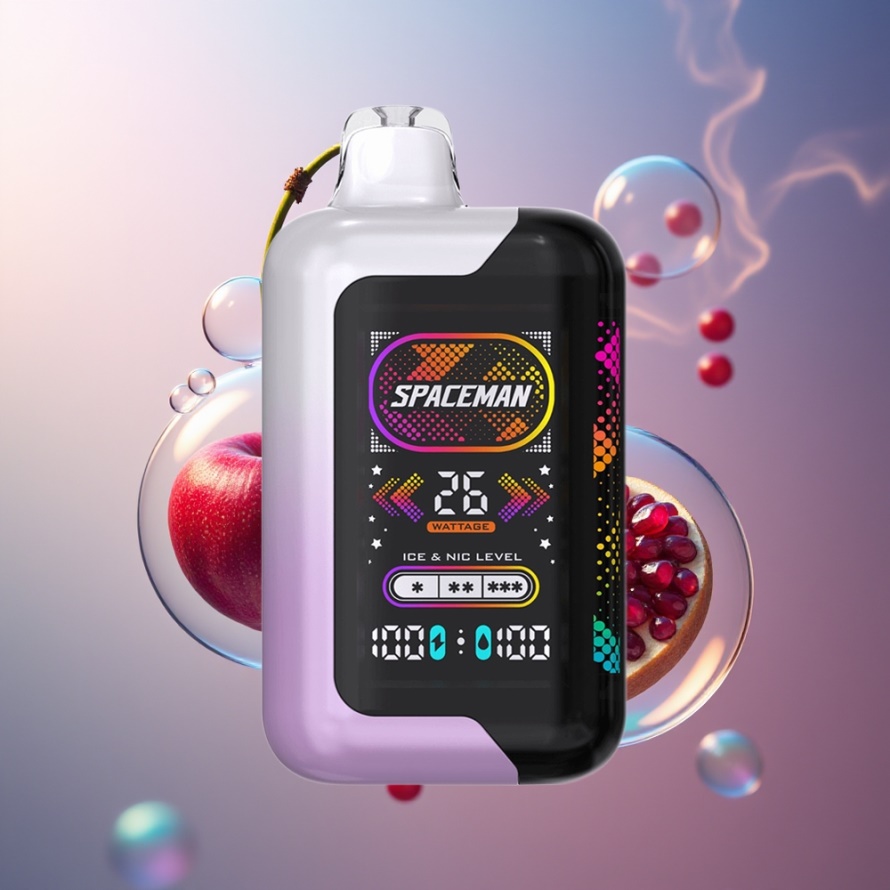 SPACEMAN SP40000 Engångsvape Körsbär Granatäpple 20ml 50mg/ml svensk grossist 1000mAh