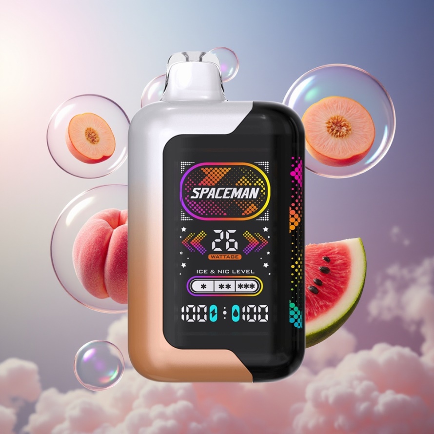 SPACEMAN SP40000 Engångsvape Saftig Persika Vattenmelon 20ml 50mg/ml Svensk Grossist