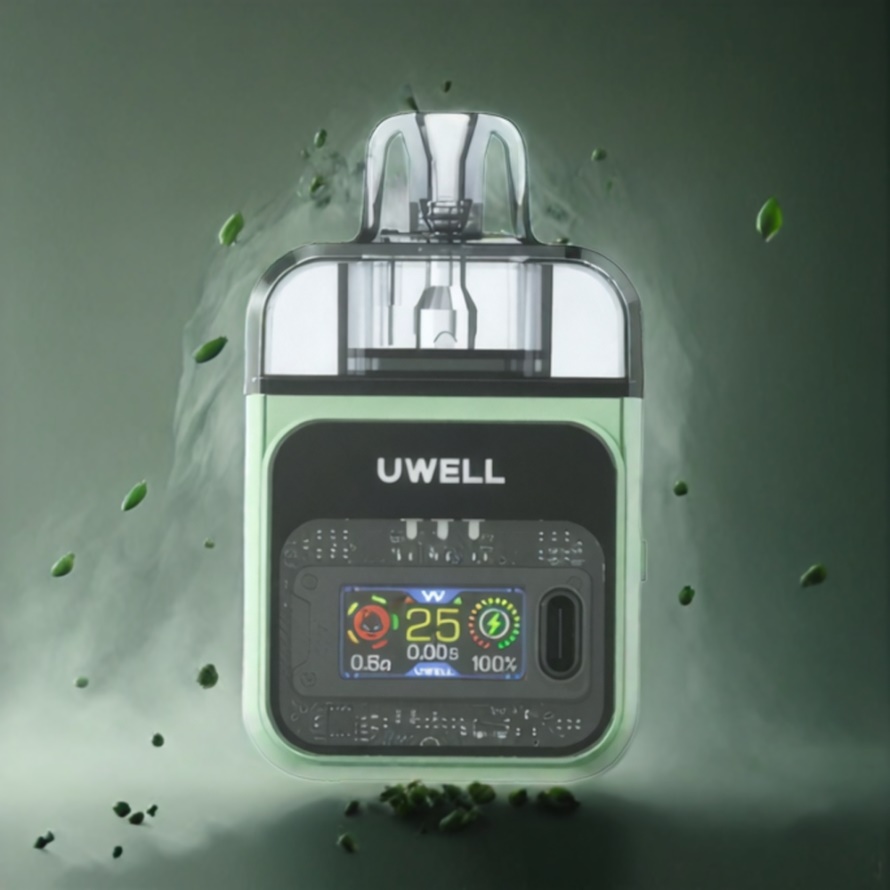UWELL COZI 20000 Pod System Olivgrön med 20 ml E-vätska & 800 mAh svensk grossist