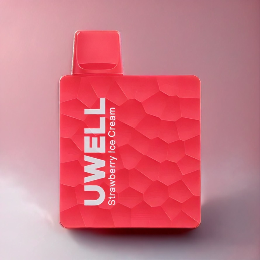 UWELL DK5000 Pod System Jordgubbglass 1.0 ohm Mesh Coil 600 mAh svensk grossist