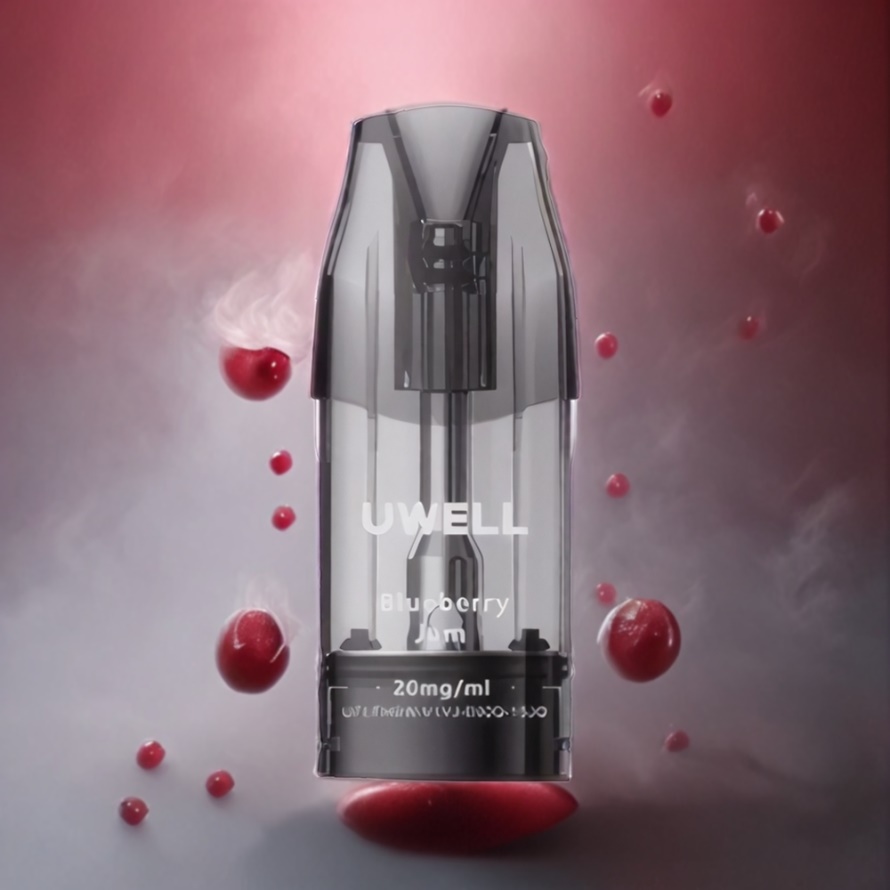 UWELL DQ600 Pod System Körsbär Rosa 600 mAh 1.2 ohm Mesh Coil svensk grossist