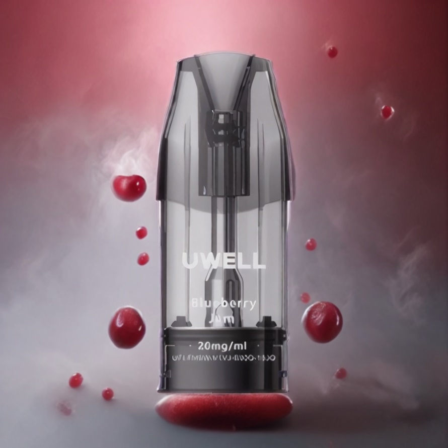UWELL DQ600 Pod System Körsbär Rosa 600 mAh 1.2 ohm Mesh Coil svensk grossist