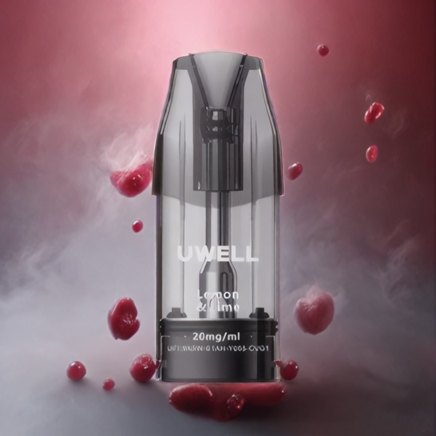 UWELL DQ600 Pod System Körsbär Rosa 600 mAh 1.2 ohm Mesh Coil svensk grossist