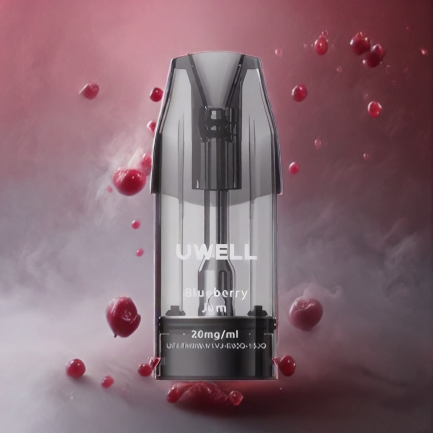UWELL DQ600 Pod System Körsbär Rosa 600 mAh 1.2 ohm Mesh Coil svensk grossist
