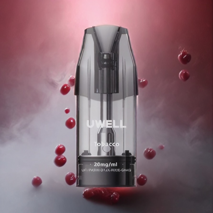 UWELL DQ600 Pod System Körsbär Rosa 600 mAh 1.2 ohm Mesh Coil svensk grossist