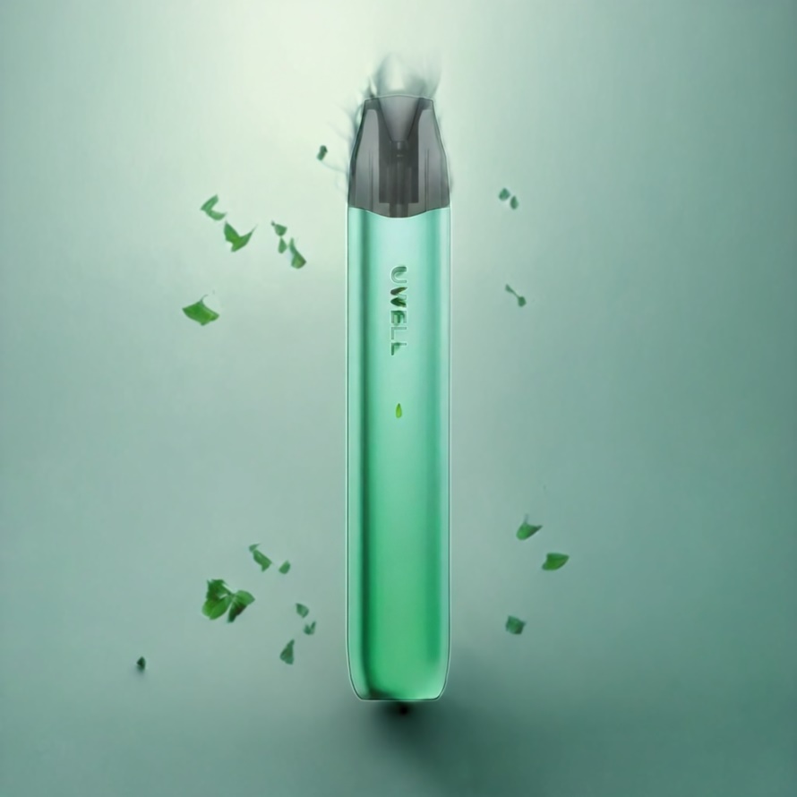 UWELL DQ600 Pod System Myntgrön (1.2 ohm Mesh Coil, 600 mAh, Type-C) – svensk grossist