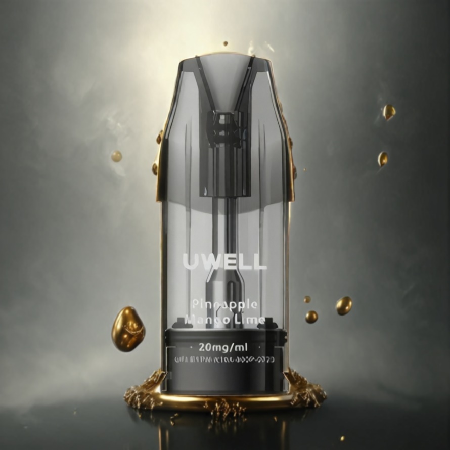 UWELL DQ600 Podsystem Lyxigt Guld Svensk Grossist 600 mAh Type-C 2 ml 1.2 ohm