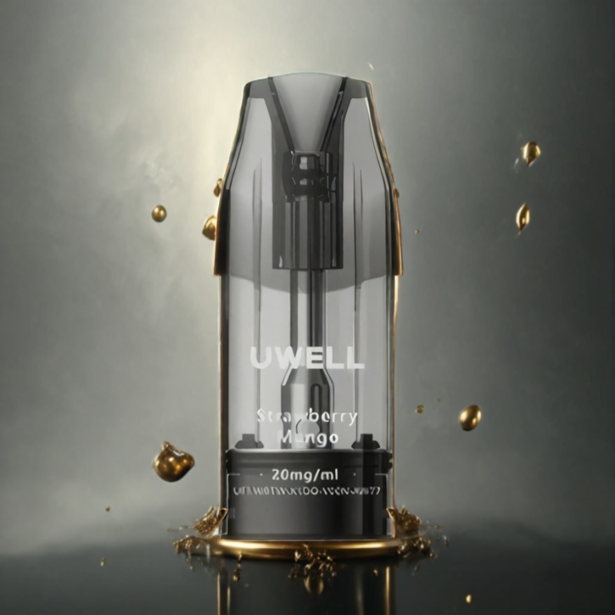 UWELL DQ600 Podsystem Lyxigt Guld Svensk Grossist 600 mAh Type-C 2 ml 1.2 ohm