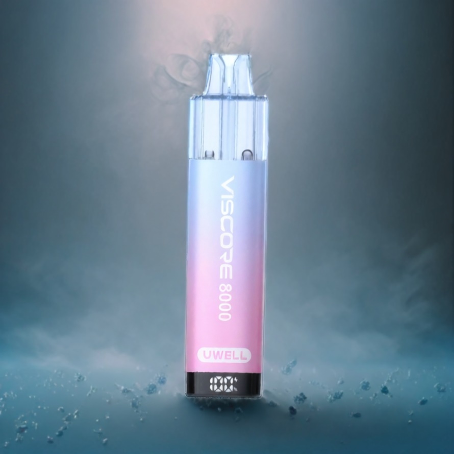 UWELL VISCORE 8000 Pod System Blå Hallon Lemonad med 1900 mAh batteri och svensk grossist