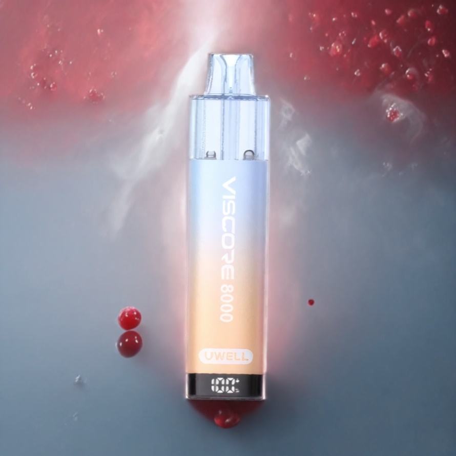 UWELL VISCORE 8000 Pod System Körsbärsis (1900 mAh, 2 ml + 10 ml, Type-C) svensk grossist