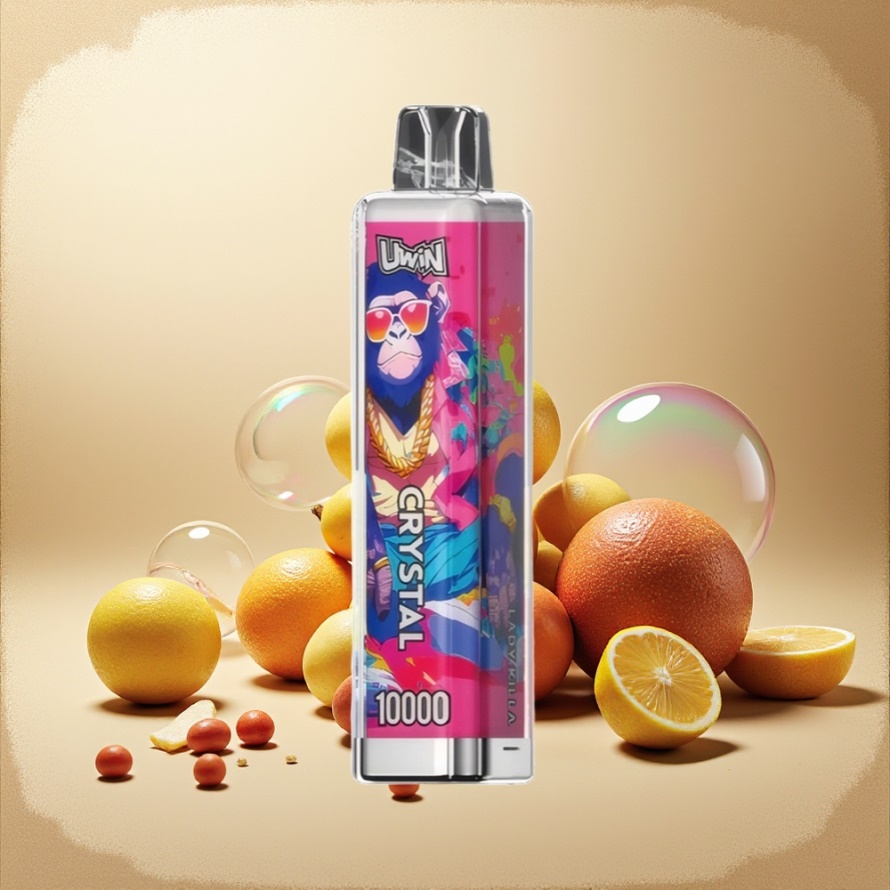 Uwin Crystal 10000 Puffs Engångs Vape Lady Killa Svensk Grossist med RGB-ljus