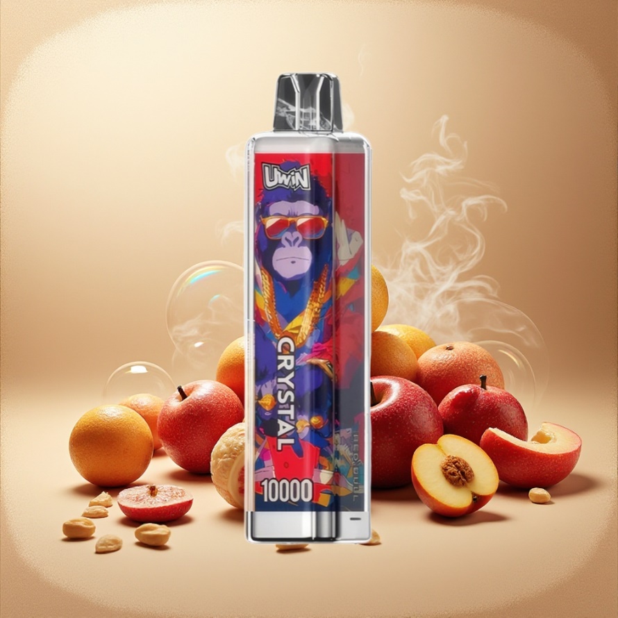 Uwin Crystal 10000 Puffs Svensk Grossist Engångs Vape Rödljus (RGB) Red Bull