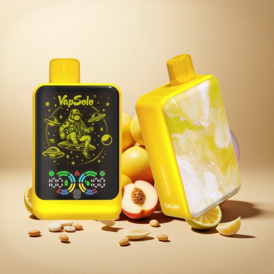 VapSolo GALAXY 30000 Puffs Engångs Vape Citron Persika 40ml 850mAh Type-C svensk grossist