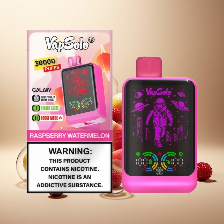 VapSolo GALAXY 30000 Puffs Engångs Vape Hallon Vattenmelon 40ml 850mAh Type-C svensk grossist