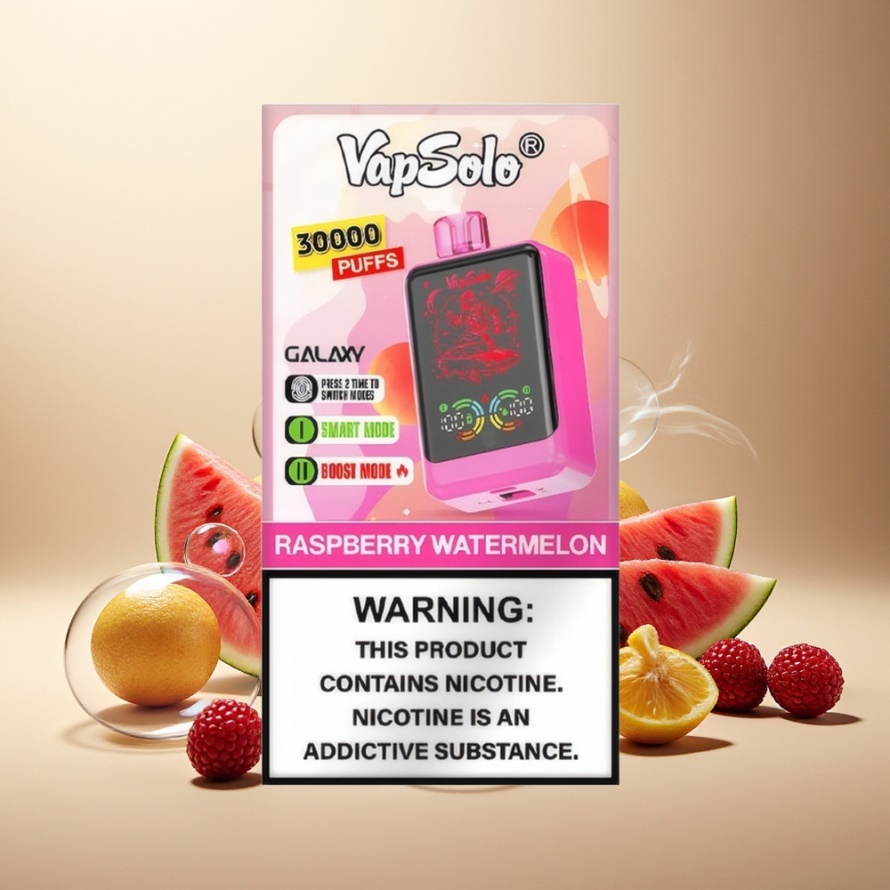 VapSolo GALAXY 30000 Puffs Engångs Vape Hallon Vattenmelon 40ml 850mAh Type-C svensk grossist