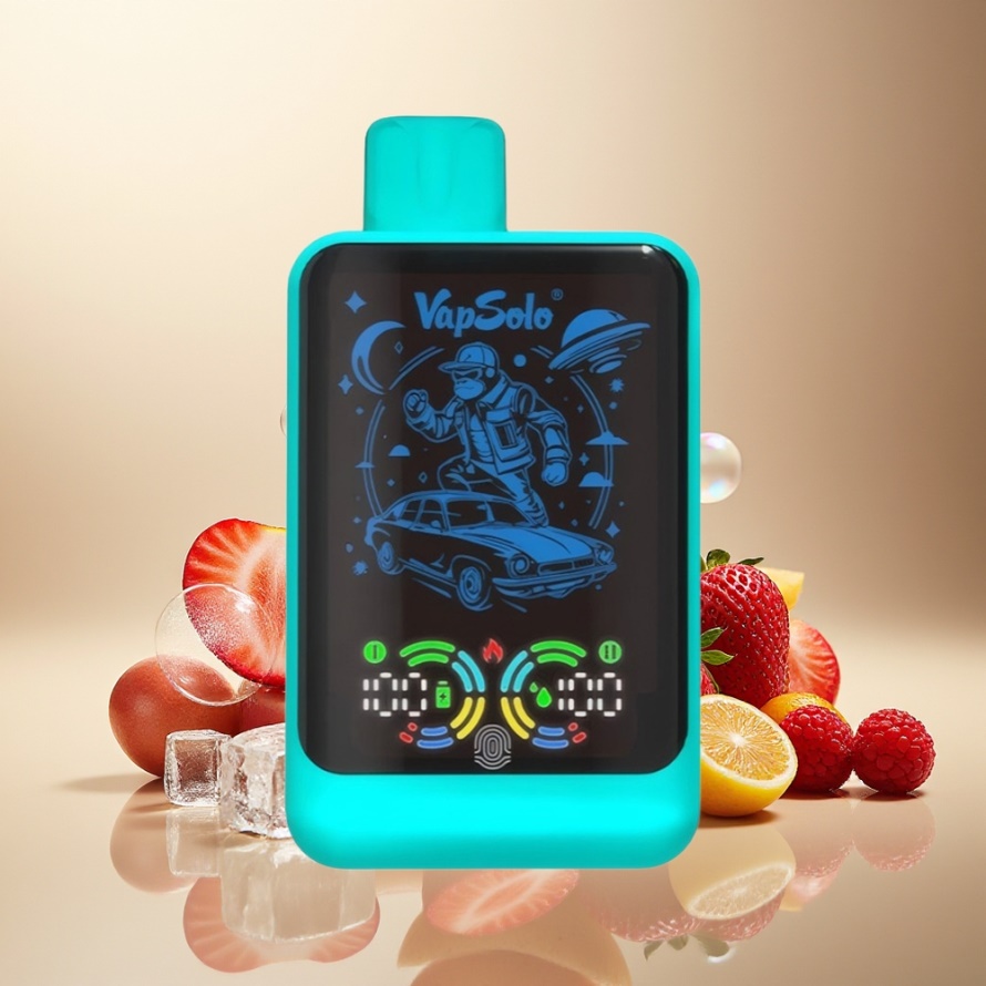 VapSolo GALAXY 30000 Puffs Engångs Vape Jordgubb Hallon Körsbär Is 40ml 850mAh Type-C svensk grossist