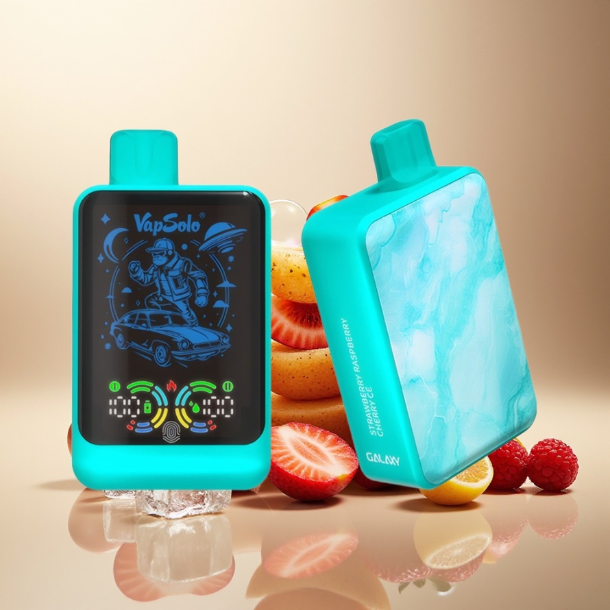 VapSolo GALAXY 30000 Puffs Engångs Vape Jordgubb Hallon Körsbär Is 40ml 850mAh Type-C svensk grossist
