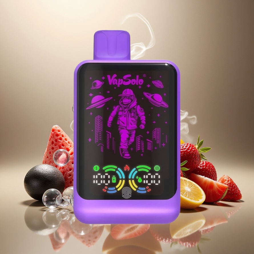 VapSolo GALAXY 30000 Puffs Engångs Vape Svart Is Drånfrukt Jordgubbe Svensk Grossist 40ml 850mAh Typ-C