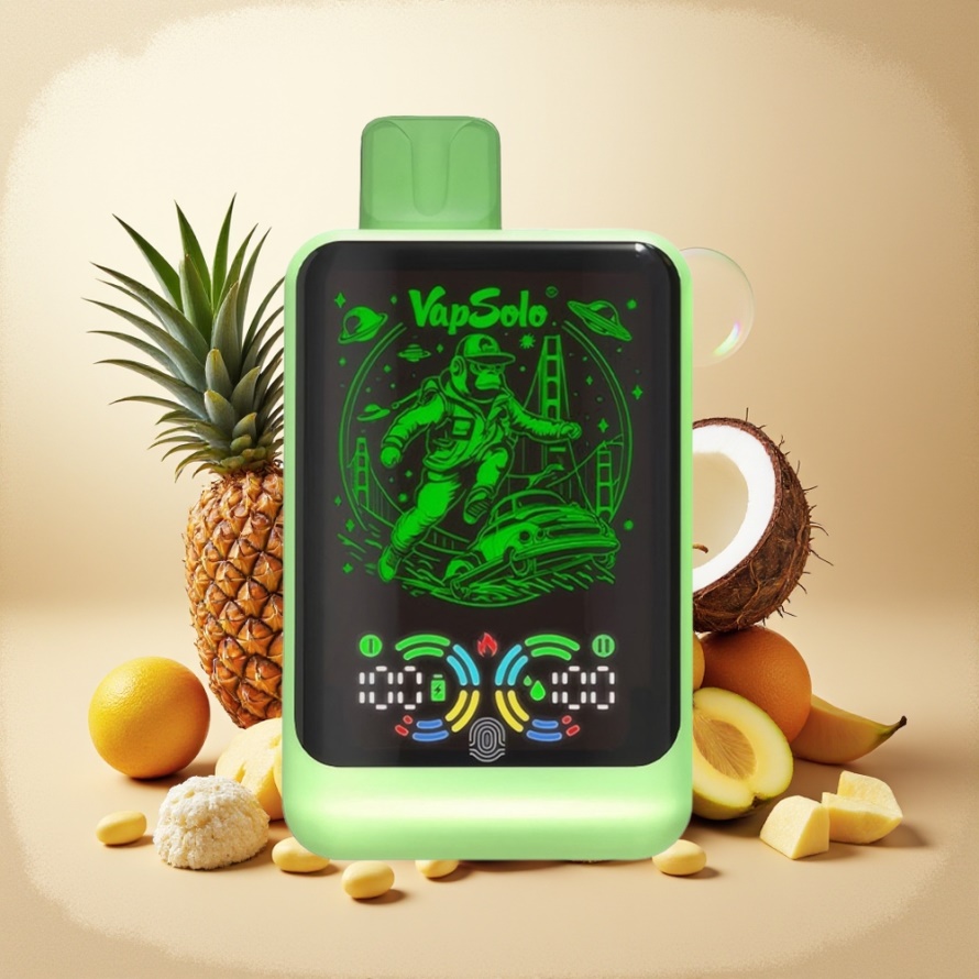 VapSolo GALAXY 30000 Puffs Svensk Grossist Engångs Vape Ananas Kokos 40ml 850mAh Type-C