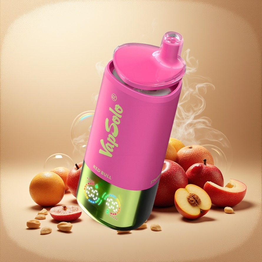 VapSolo Tripe 30000 Puffs 40ml 3-tank Svensk Grossist Engångs Vape Rödtjur