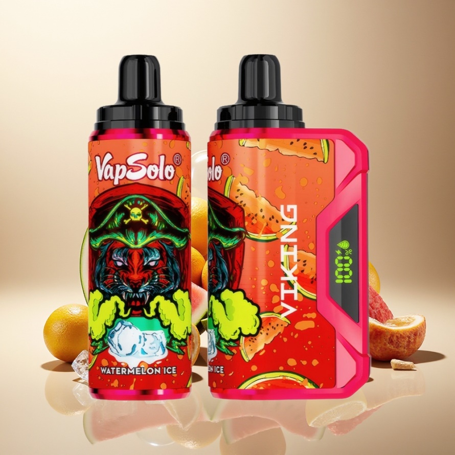 VapSolo VIKING 12000 Puffs Engångs Vape Vattenmelon Is 22ml Type-C svensk grossist