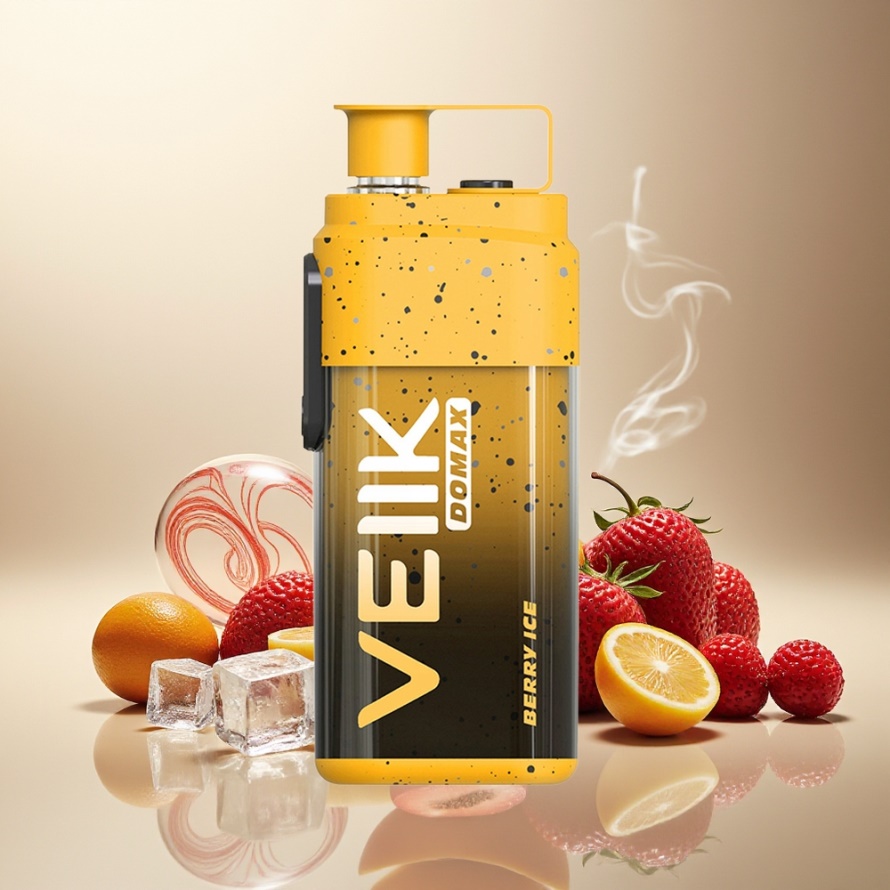VEIIK DOMAX 20000 Puffs Svensk Grossist Engångs Vape Bär Is med 25ML E-liquid & Luftflödesjustering