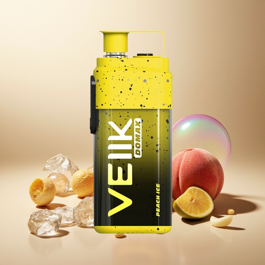 VEIIK DOMAX 20000 Puffs Svensk Grossist Engångs Vape Persikois med 850 mAh & 25ML