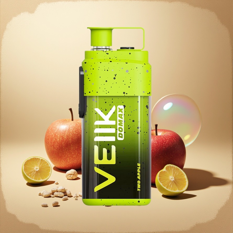 VEIIK DOMAX 20000 Puffs Svensk Grossist Engångs Vape Två Äpple 25ML 850 mAh TYPE C Luftflödesinställning