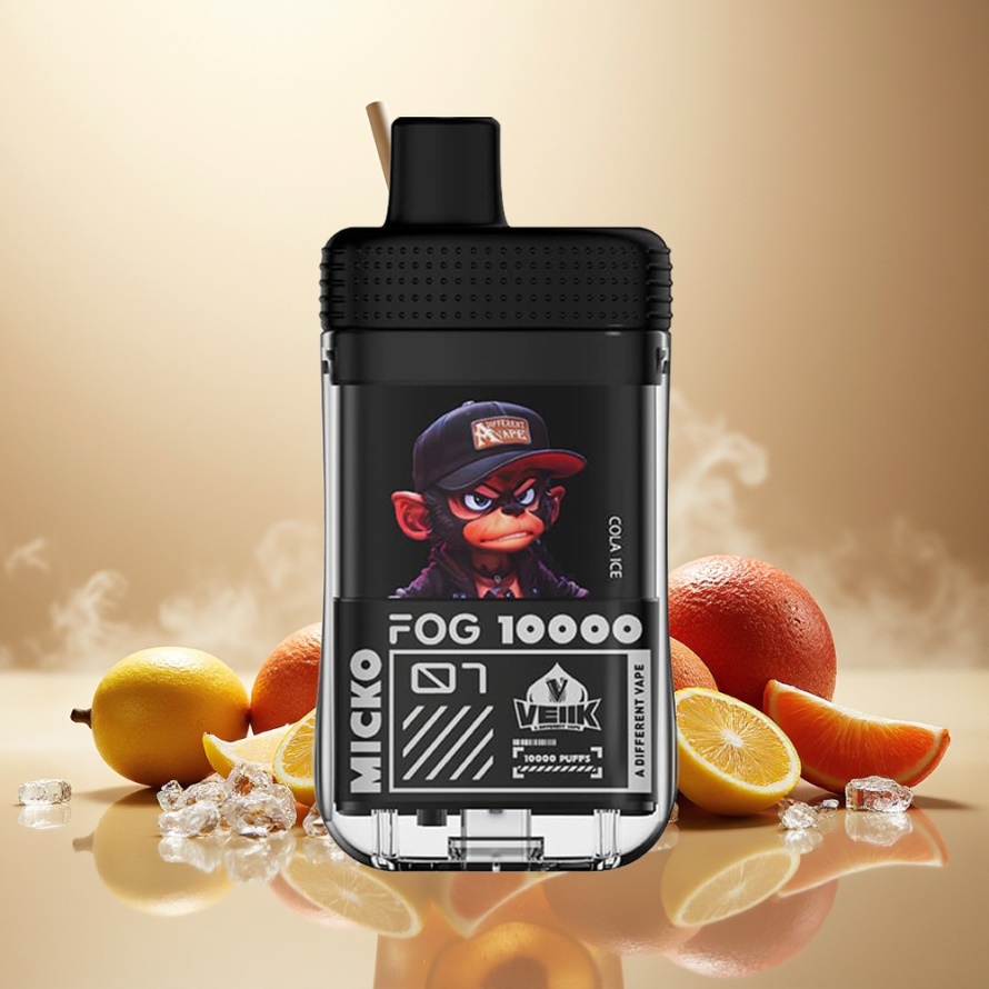 VEIIK MICKO FOG 10000 Puffs Engångs Vape Cola Is (30mg/ml Salt Nic, 500mAh, Type-C) svensk grossist