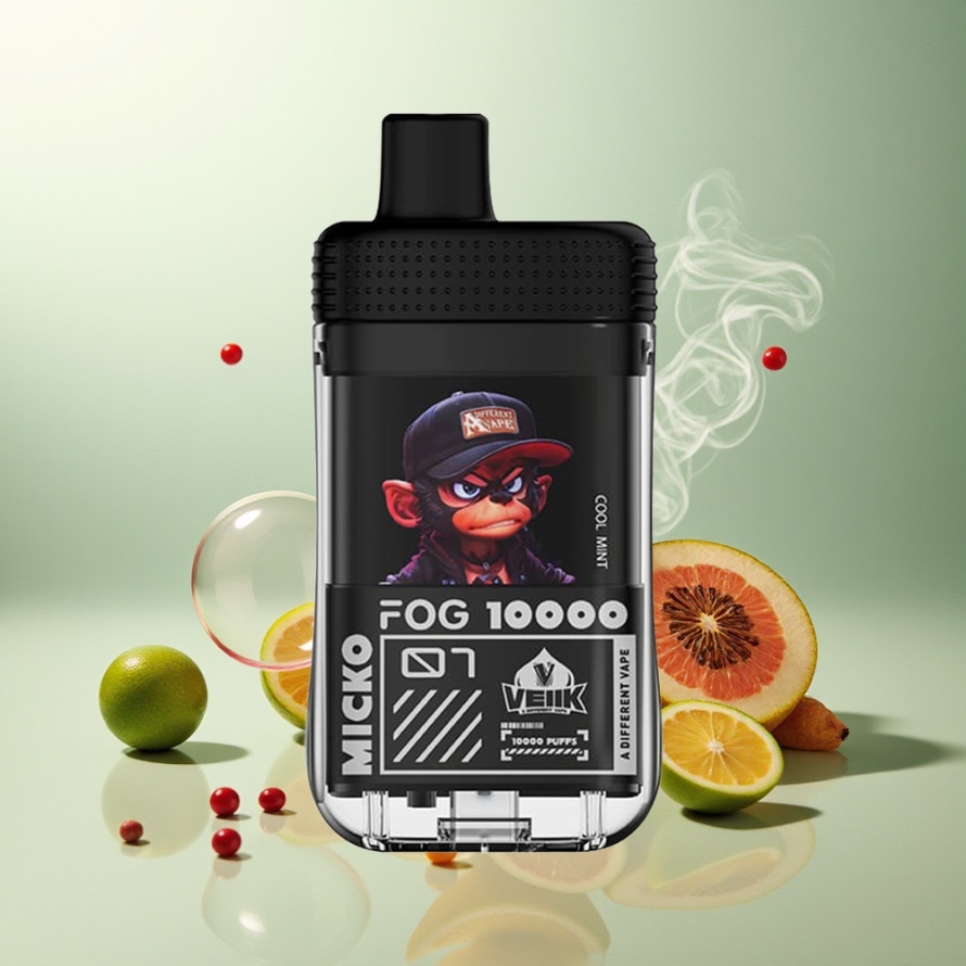 VEIIK MICKO FOG 10000 Puffs Engångs Vape Kylmynta svensk grossist 500mAh Type-C