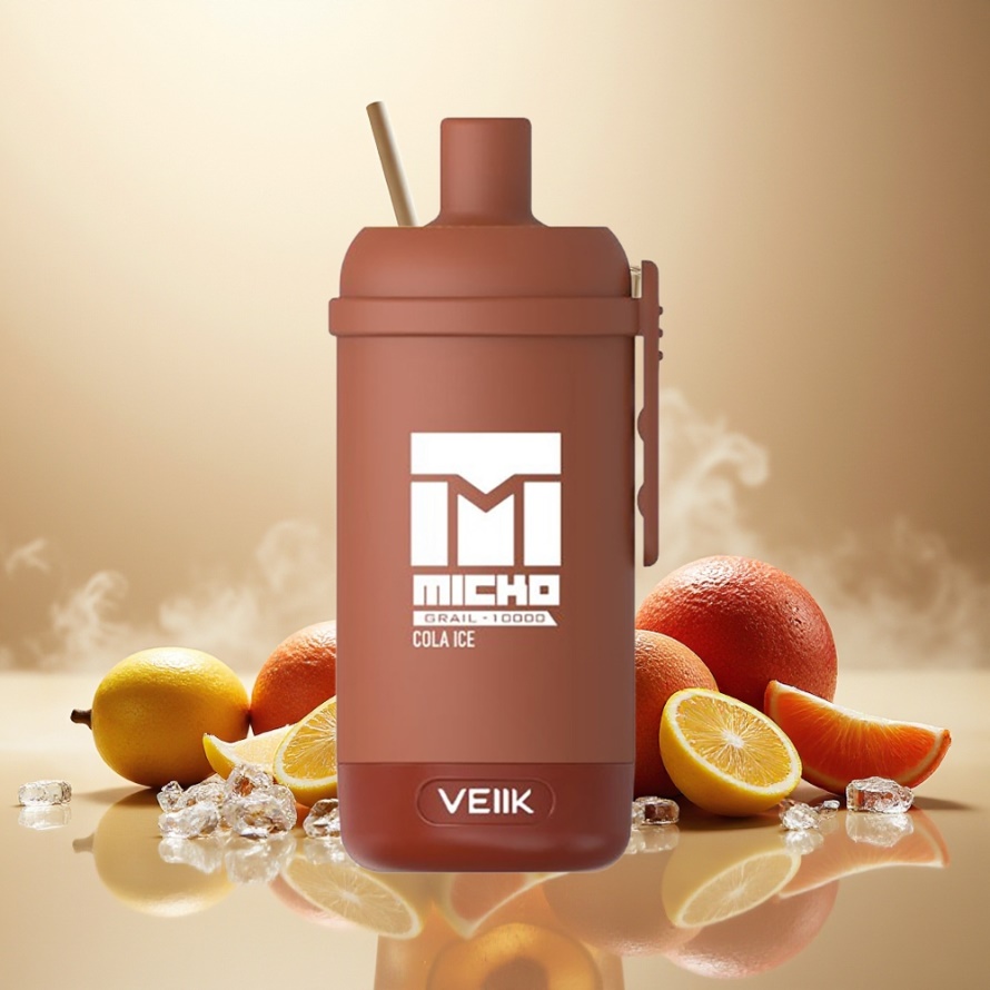 VEIIK MICKO GRAIL 10000 Puffs Engångs Vape Cola Is svensk grossist 1.0ohm Mesh 600mAh