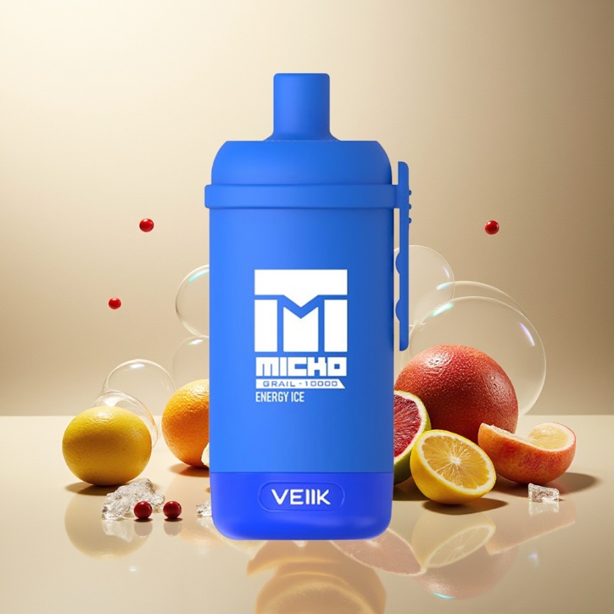 VEIIK MICKO GRAIL 10000 Puffs Engångs Vape Energi Is svensk grossist 1.0ohm Mesh 600mAh PC
