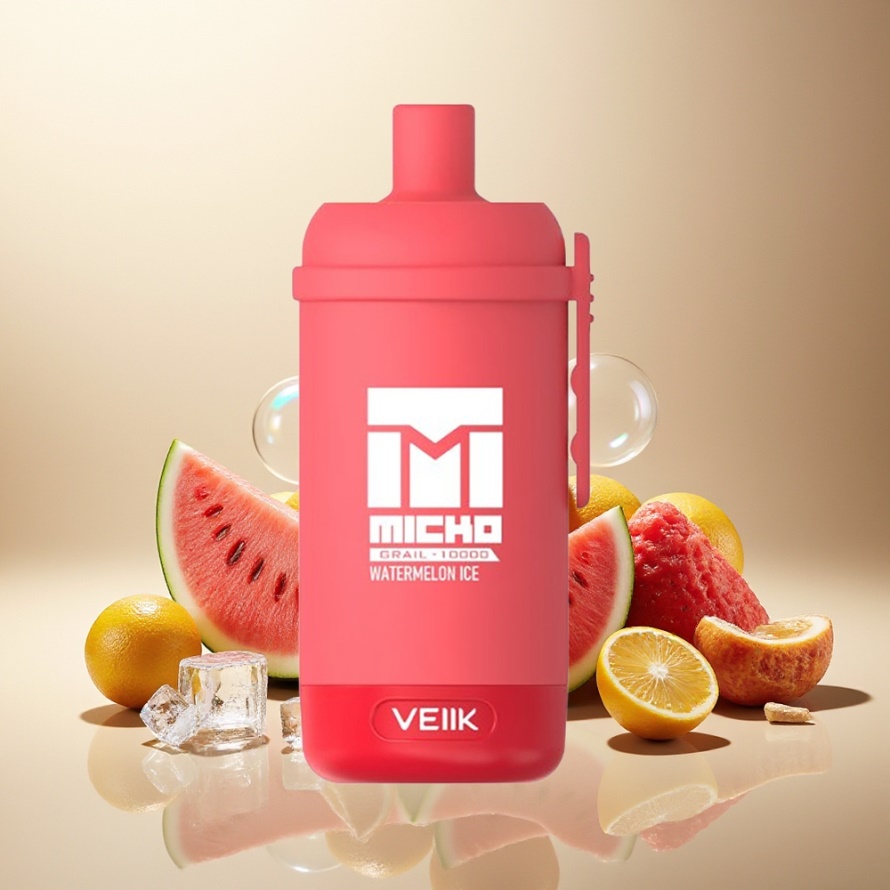 VEIIK MICKO GRAIL 10000 Puffs Engångs Vape Vattenmelon Is 1.0ohm Mesh 600mAh svensk grossist