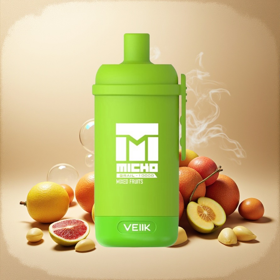 VEIIK MICKO GRAIL 10000 Puffs Svensk Grossist Engångs Vape Blandade Frukter 1.0ohm Mesh 600mAh