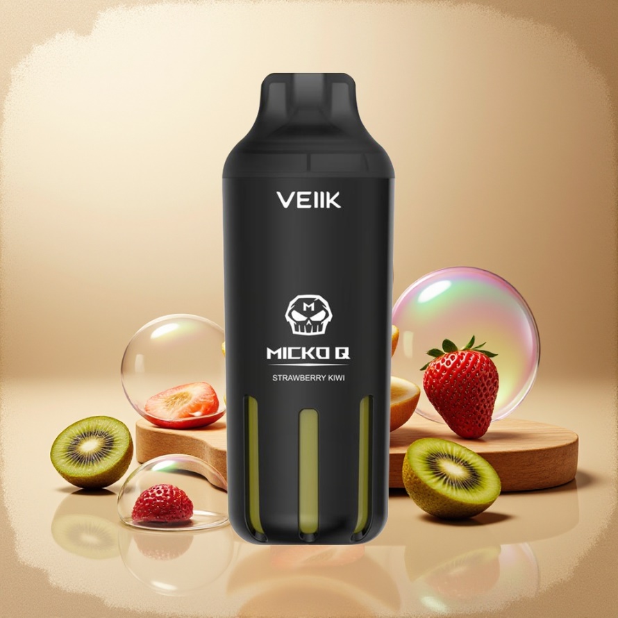 VEIIK MICKO Q 5500 Puffs 15ml 1300mAh Svensk Grossist Engångs Vape Jordgubb Kiwi
