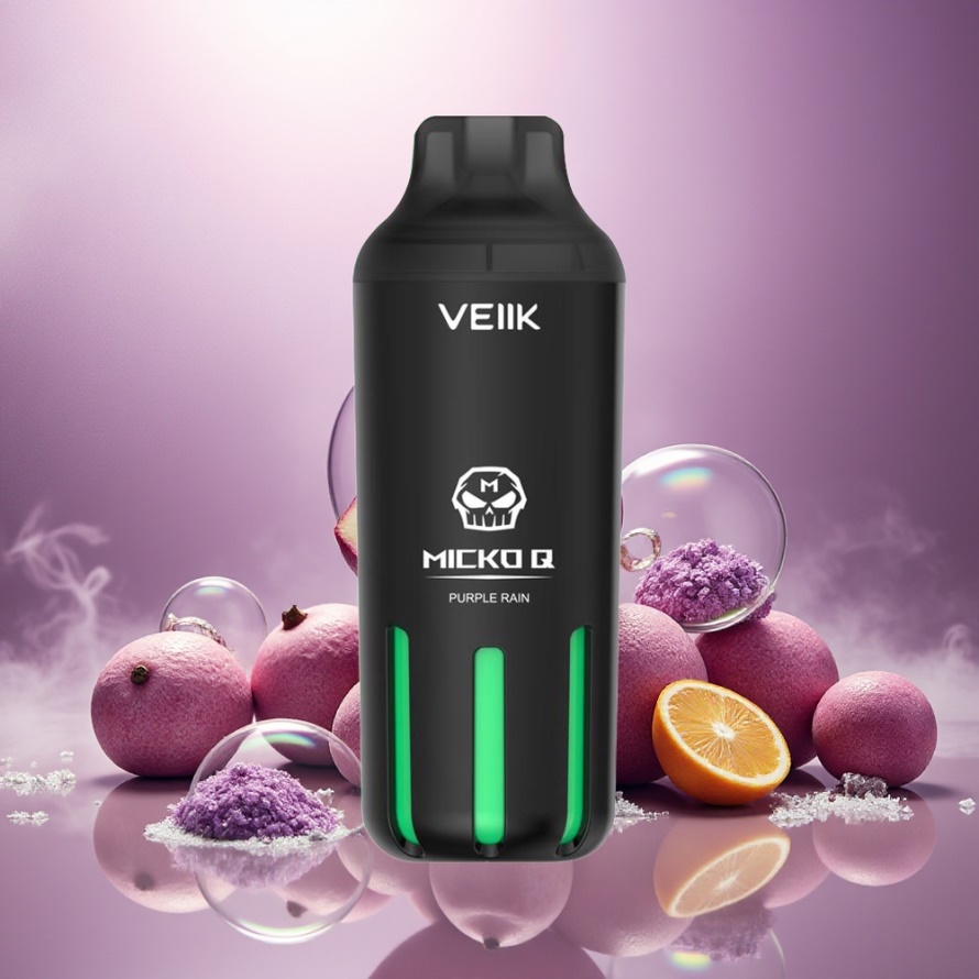 VEIIK MICKO Q 5500 Puffs 15ml 1300mAh Svensk Grossist Engångs Vape Lila Regn
