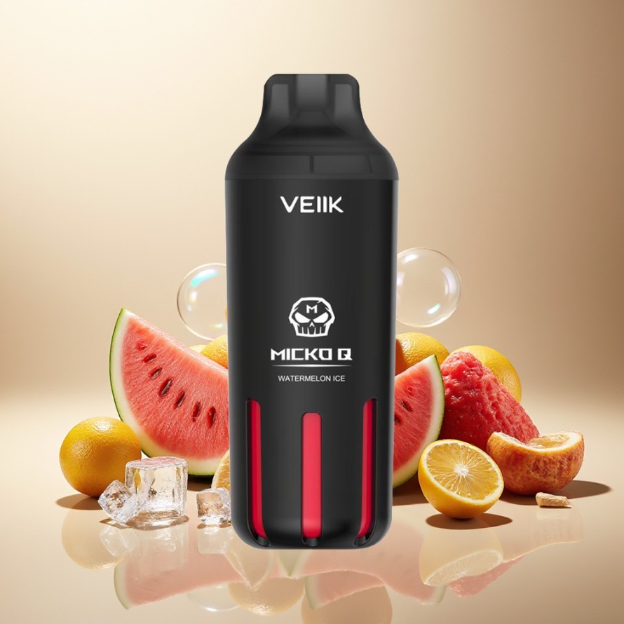 VEIIK MICKO Q 5500 Puffs 15ml 1300mAh Svensk Grossist Engångs Vape Vattenmelon Is